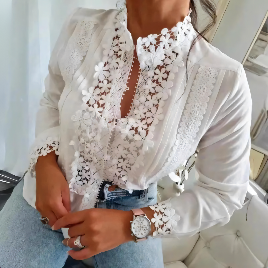 Kirsten™ | Stijlvolle Bloemenblouse