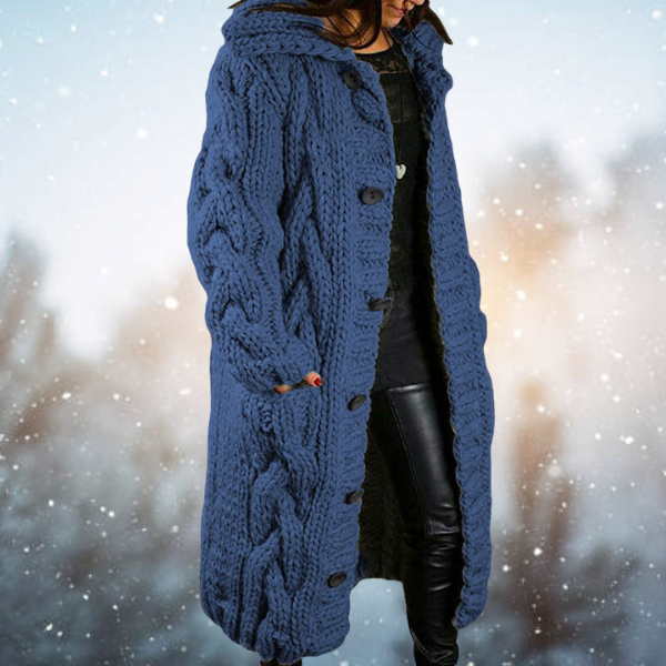 Lara™ | Elegante Gebreide Winter Jas Voor Dames