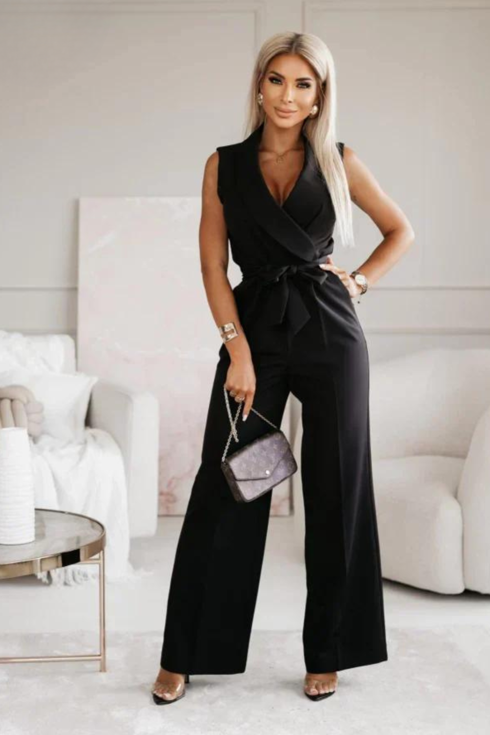 Lia™ | Mouwloze Jumpsuit